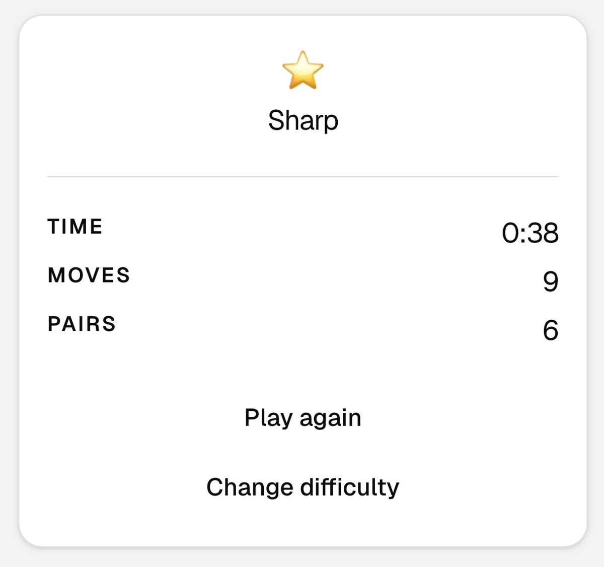 Memory Game screenshot 2