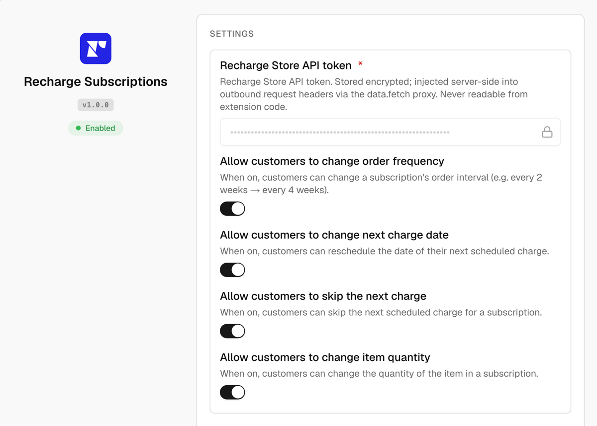 Recharge Subscriptions screenshot 4
